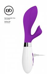 Фиолетовый вибратор-кролик Achelois - 21,8 см. - 