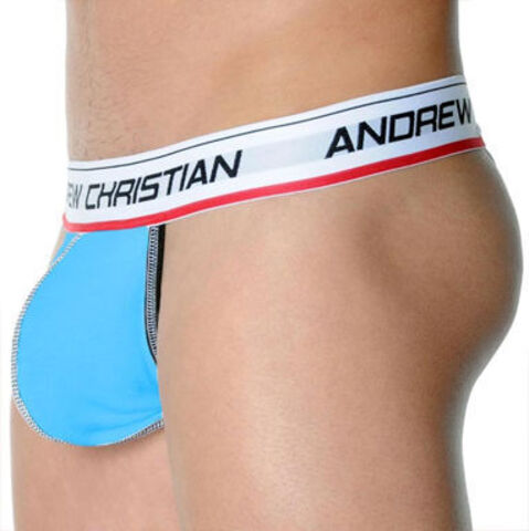 Мужские трусы стринги Andrew Christian Freestyle String Flexsoft Y-Back Aqua  AC35