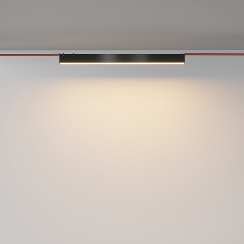 Трековый светодиодный светильник Maytoni Basis TR129B-24W3K-B