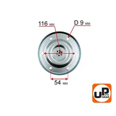 Фланец гидроаккумулятора UNITED PARTS диаметр 155мм, резьба внешняя 1