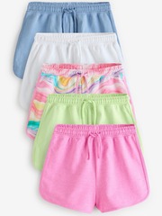 Шорты для девочки Next E61-336, 5 шт., Салатовый, Голубой, Розовый