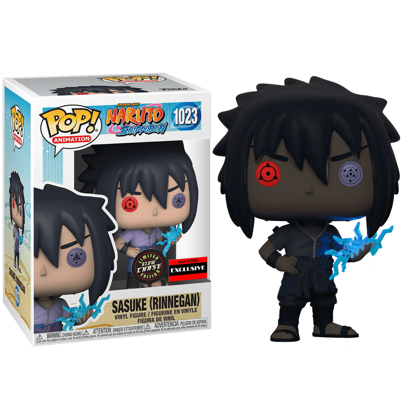 Фигурка Funko POP! Naruto: Sasuke Uchiha Rinnegan (Стикер Chase/AAA Anime)  - купить по выгодной цене | Funko POP Shop