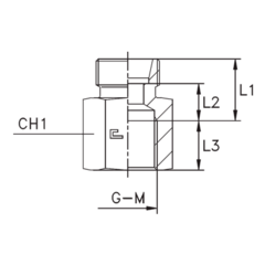 Соединение PS DS38 М48х2 (корпус) CAST
