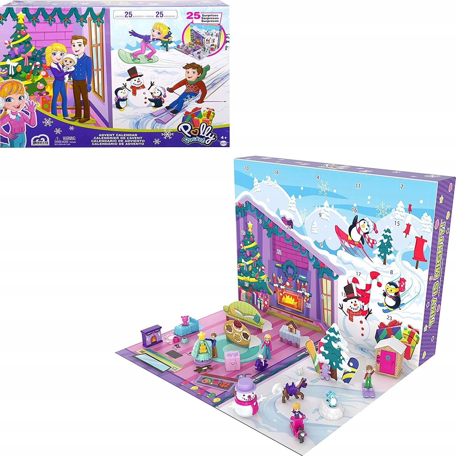 Фигурки Mattel Polly Pocket - Адвент-календарь Полли Покет с сюрпризами на  25 дней GYW07 купить в Москве | Доставка по России.