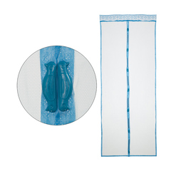 Москитная сетка на дверь Рыжий кот Птички, на магнитах, 0,9 x 2,2 м, голубая, 230442