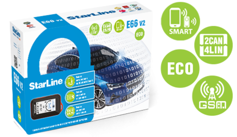 Автосигнализация StarLine E66 V2 GSM ECO