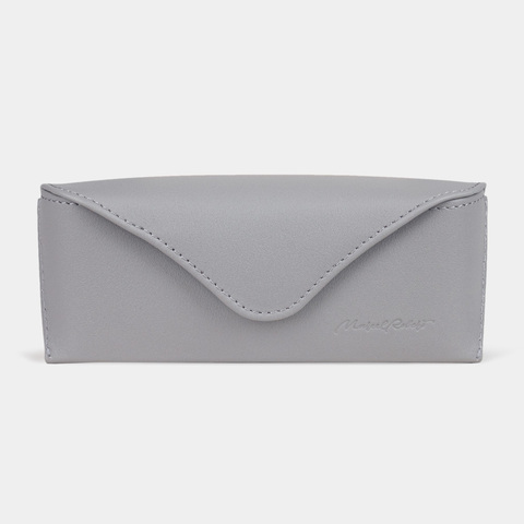 Футляр для очков Vision из кожи теленка, серого цвета