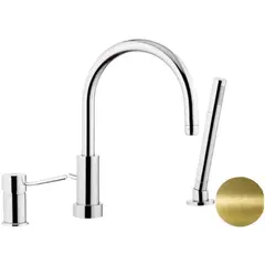 Remer Minimal N072VO Смеситель для ванны, состаренная латунь фото