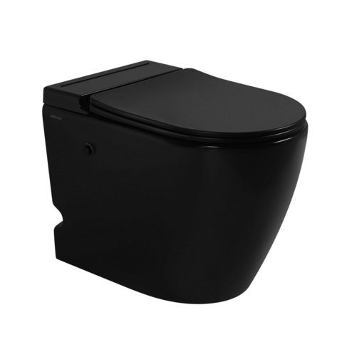 Abber AC1115PMB Унитаз Abber Bequem AC1115PMB приставной черный матовый с импульсным смывом