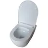 Aquatek AQ0700-01 AQ0700-01 ПОЛАРИС унитаз подвесной безободковый, белый 360*518*360 мм, крышка-сиденье с механизмом плавного закрывания из дюропласта, крепеж