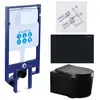 Aquatek SET Aquatek МИЯ-MB-017 4в1 SET Aquatek МИЯ-MB-017 4в1 (рама Aquatek Standard INS-0000020+ крепеж KKI-0000002+клавиша KDI-0000017+унитаз AQ2004-MB с тонким сиденьем soft-close