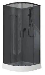 Aquanet 267259 Passion EVO R 90 Душ. кабина 1/4 круга, 900х900 BLACK 4 Набор (267259) фото
