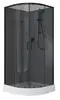 Aquanet 267259 Passion EVO R 90 Душ. кабина 1/4 круга, 900х900 BLACK 4 Набор (267259)