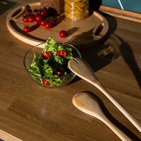 Набор приборов для салата Bonnen,, в наборе-2 предмета, материал: бамбук