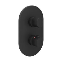 Ravak X070467 Смеситель скрытого монтажа CR II 063.20BL.O2 ЧЕРНЫЙ (2 вывода) + нужен RB 071.50 (X070074) фото