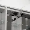 SC8090 Зеркальный шкаф для ванной комнаты из алюминия SANCOS Evoke 900x700х136 мм, с LED подсветкой