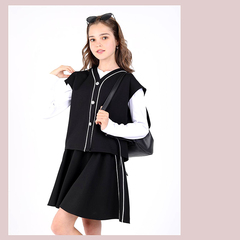 Костюм (жилет/юбка) д (9-14) 250625-G809