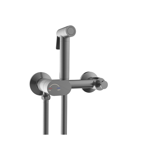 RGW 581408216-11 Гигиенический душ со смесителем RGW SP-216-Gr Серый браш (Смеситель/шланг/гигиенический душ/)