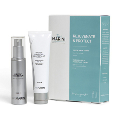 Jan Marini Набор для ремоделирования кожи с SPF 45 | Rejuvenate & Protect MPP (C-ESTA Face Serum+Antioxidant Daily Face Protectant Tinted SPF45)
