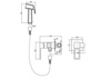BelBagno LUC-HGN-CRM LUCE Гигенический душ со смесителем, хром LUC-HGN-CRM
