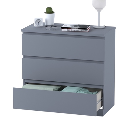 Комод Варма 3, 80*77*40см, серый