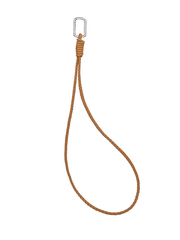 Шнурок с карабином карамельного цвета