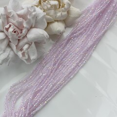 Бусины стеклянные пастельно-розовый круглые 2 мм, К073