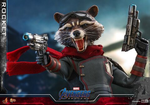 Фигурка Енот Ракета масштаб 1/6 Мстители Финал Hot Toys