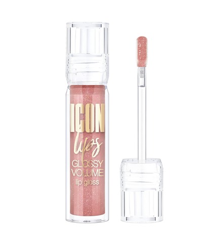 Блеск для губ  тон 505 Icon Lips Glossyс эффектом объема тон 505 Ice Beige 3,4г  Lux Visage
