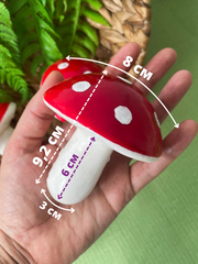 Грибы крупные, МУХОМОР, реалистичные, 8*9 см., набор 5 штук