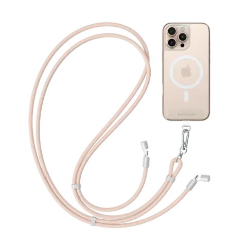 Кабель-шнурок Satechi OntheGo Crossbody Lanyard Cable 60W Зарядный кабель - ремень через плечо, 1,5м, розовый Кабель-шнурок Satechi OntheGo Crossbody Lanyard Cable 60W Зарядный кабель - ремень через плечо, 1,5м, розовый