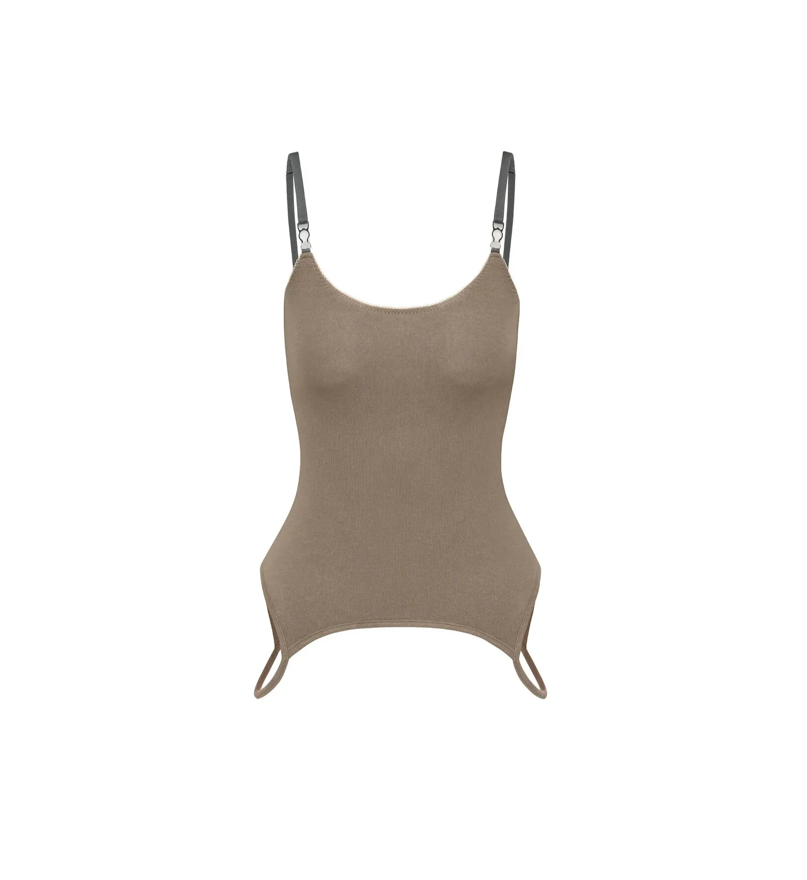 Топ вторая кожа М, Серо-Бежевый