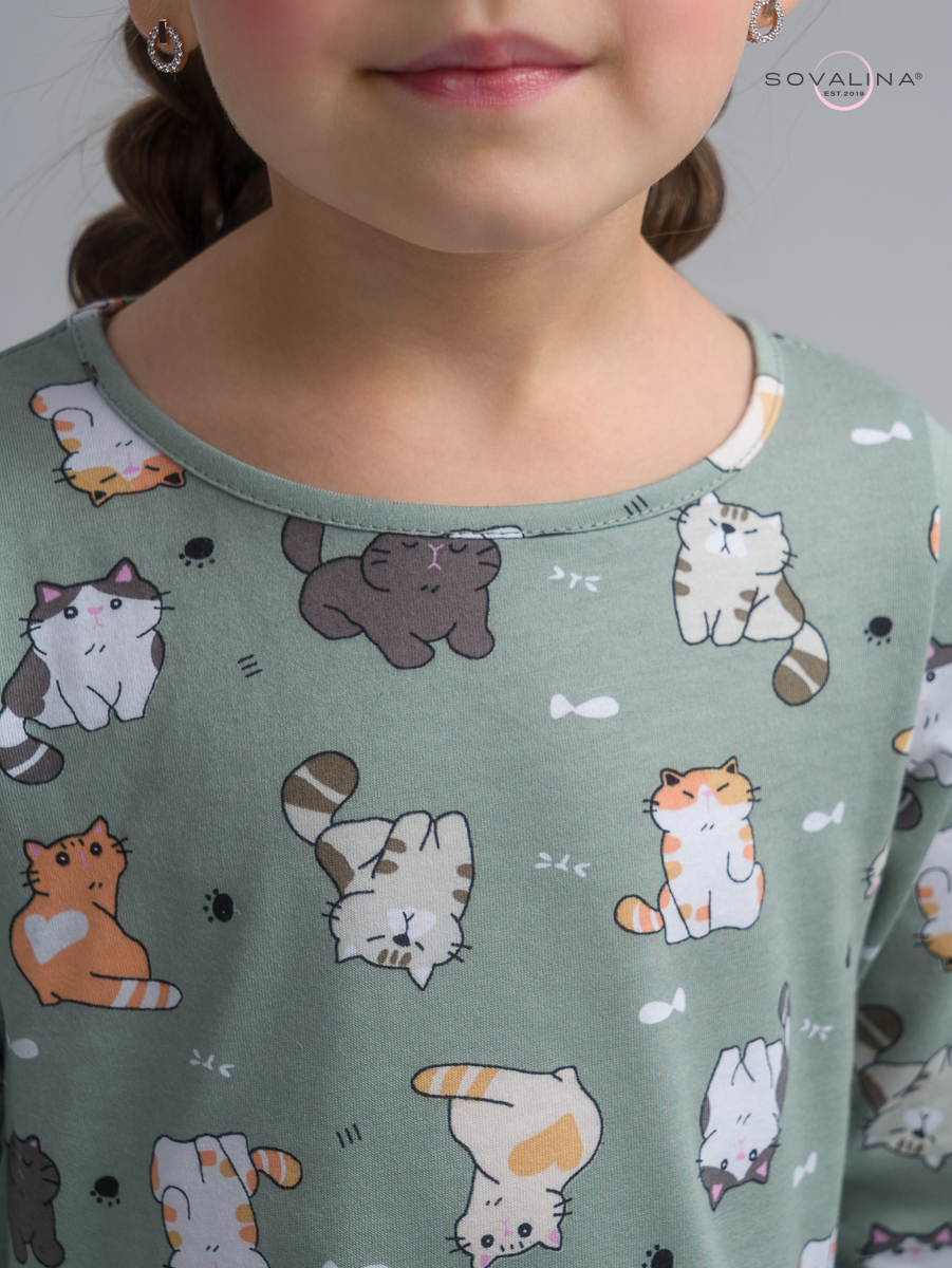 Костюм Алиса SG котята хаки-изумруд