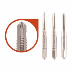 Метчик М 5,0х0,8 (Комплект 3шт, с цапфой) DIN352 HSSEV3 6h 50мм a=4,9 H-Tools 113170HT