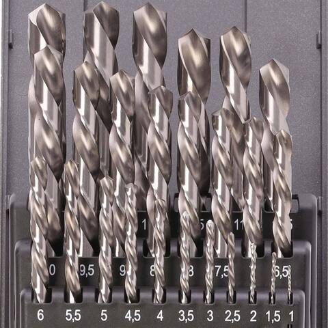 Набор сверл по металлу 1-13мм 25шт DIN338 (LH-Левые) HSS-G Ruko 214215LiRO (ВП)