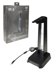 Подставка для наушников с RGB подсветкой и USB выходами