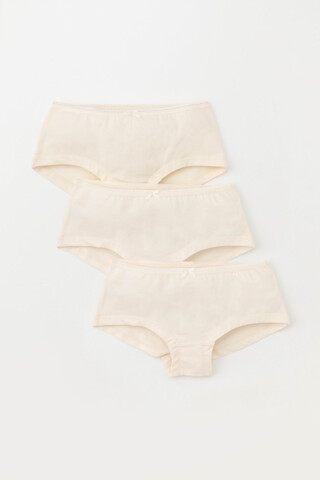 трусы/ уп  для девочки  К 1964-3уп/сливки