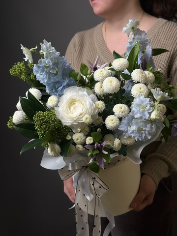 Цветы в коробке «Цветочная шкатулка»