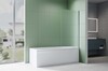 Aquatek AQ.BS.080.2CH AQ.BS.080.2CH Шторка на ванну, одноэлементная, поворотная 800X1500 профиль хром, стекло прозрачное рифленое 6мм