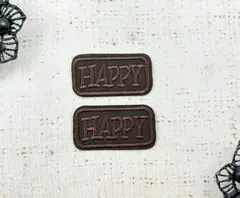 Термоаппликация, р. 2х3,8 см, коричневый