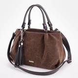 Сумка Саломея 607 эко-замша шоколад