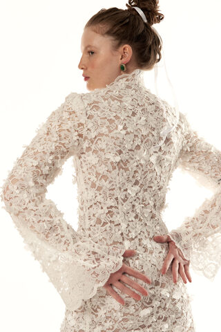 Платье кружевное Каприз ПУДРА