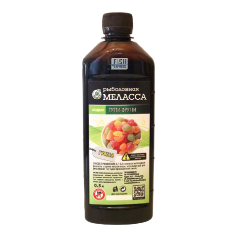 Меласса Bio густая, Тутти-фрутти 0,5 л упаковка 6шт  (продажа от 1 шт)