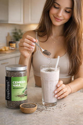 Семена чиа черные для похудения 1000 г