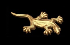 Силиконовый молд № 541 Ящерица большая правая