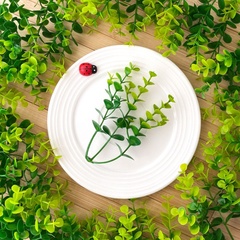 Набор травяных веточек брусничника, искусственные, 11 см, набор 30 шт.