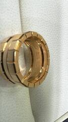 Кольцо широкое CHOPARD ICE CUBE без камней white/rose VGOLD