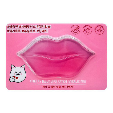 Etude House Cherry Jelly Lips Patch Vitalizing - Маска для губ восстанавливающая с вишней