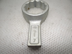 Ключ накидной коленчатый односторонний 46 мм 12-ти гранный с укороченной ручкой соотв. ГОСТ