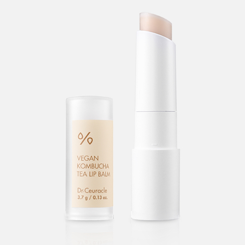 DR.CEURACLE VEGAN KOMBUCHA TEA LIP BALM Веганский бальзам для губ с чаем комбуча